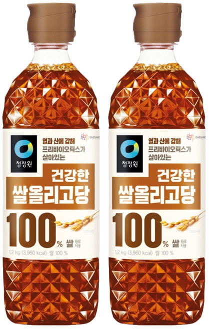 청정원 쌀올리고당, 1.2kg, 2개