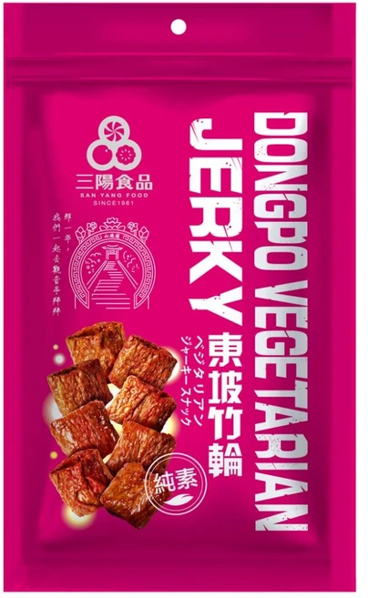 三陽食品 東坡竹輪 口感Q彈 層次豐富 獨家醬汁滷製 素食零嘴, 220g, 1包