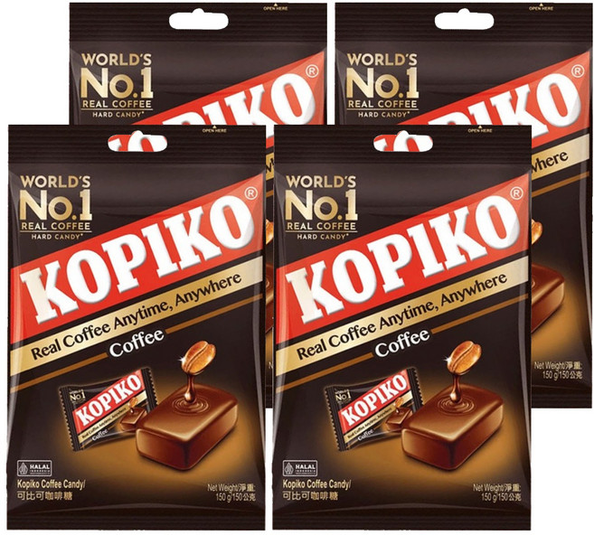 KOPIKO 可比可咖啡糖, 150g, 4袋