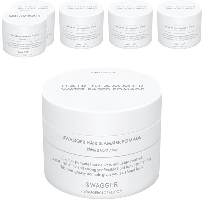 스웨거 헤어 슬래머 포마드 헤어왁스, 110g, 6개