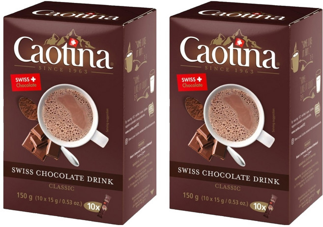 Caotina 可提娜 頂級瑞士巧克力粉, 150g, 10包, 2盒