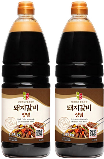 청우식품 돼지갈비양념, 2kg, 2개
