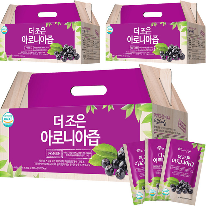 더존건강 더조은 아로니아즙, 2.1L, 90개
