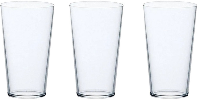 ADERIA GLASS 全面強化薄口杯3件組 360ml, 透明, 1組