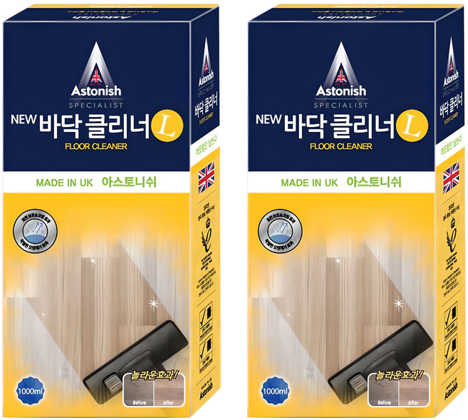 아스토니쉬 바닥 클리너 시트러스 L, 1L, 2개