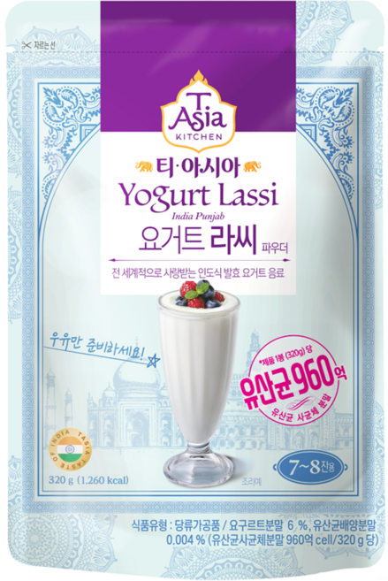 티아시아키친 라씨 요거트 파우더, 320g, 1개입, 1개
