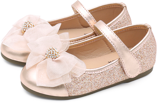 키펀트 여아용 쉬폰 글램 구두 K-45