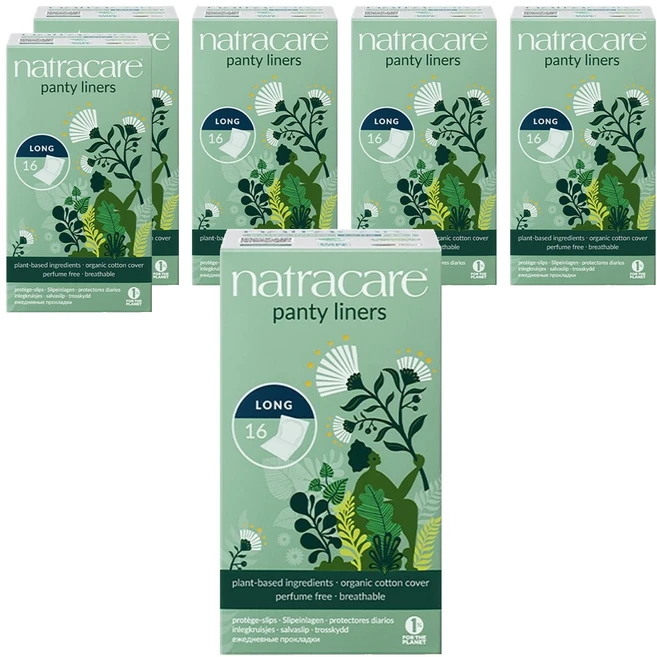 나트라케어 팬티라이너, 롱, 16개입, 6개 - 쿠팡