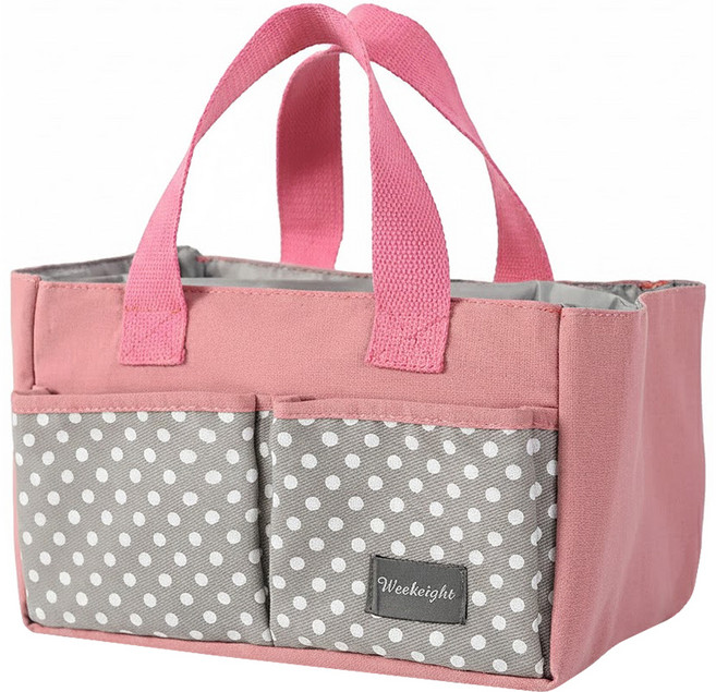 E.City 手提大容量多功能媽咪包 - 26x18x15CM, 粉色