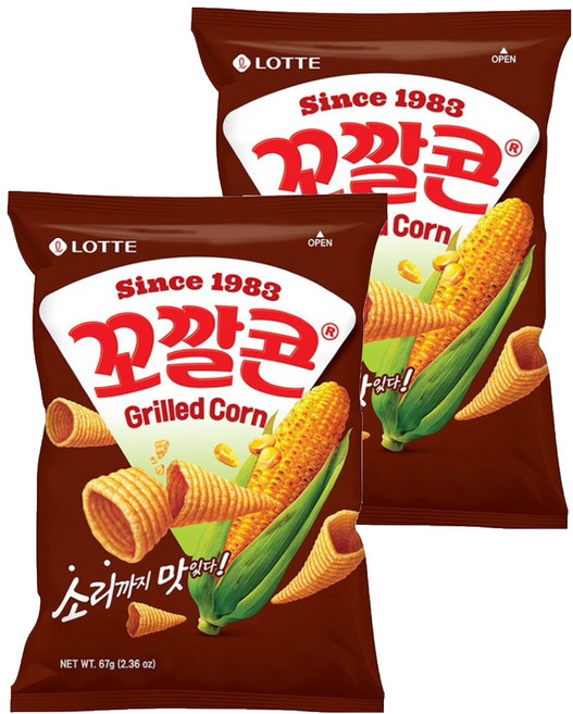 Kokkal Corn 玉米脆角 烤玉米味, 67g, 2包