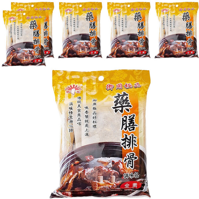 新光洋菜 藥膳排骨調味包 精選當歸、川芎、白芍、青芪、紅棗、熟地、肉桂, 60g, 6包