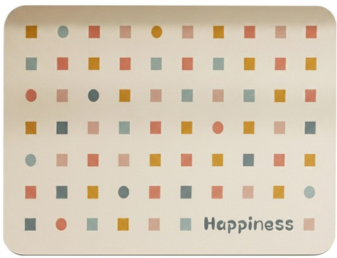 珪藻泥吸水桌墊 瀝水墊, 繽紛幾何 米色, 1個