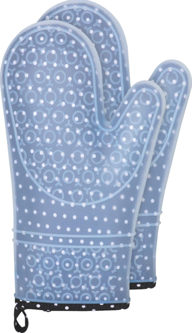 NEWVIA 矽膠隔熱手套, 1雙, 灰色