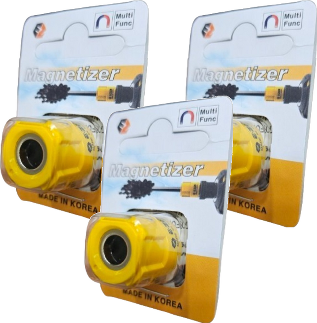 EZEN 울트라 자화기 탈자기 초강력 자석 EQ-110 노랑, 3개