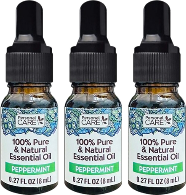 Personal Care 柏詩克萊 薄荷按摩精油, 8ml, 3瓶