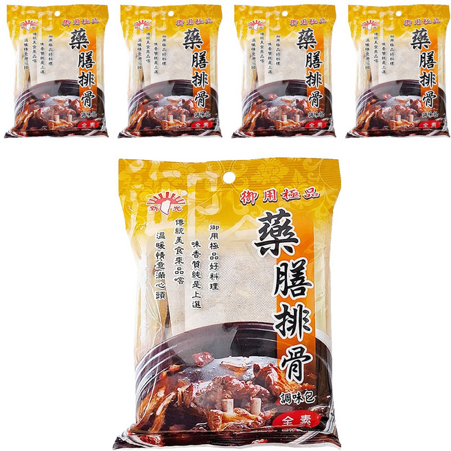 新光洋菜 藥膳排骨調味包 精選當歸、川芎、白芍、青芪、紅棗、熟地、肉桂, 60g, 5包