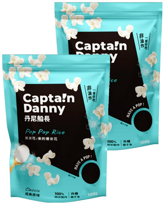 Captain Danny 丹尼船長 米米花 經典原味, 100g, 2包