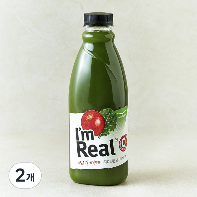 풀무원 아임리얼 케일 사과 주스, 700ml, 2개