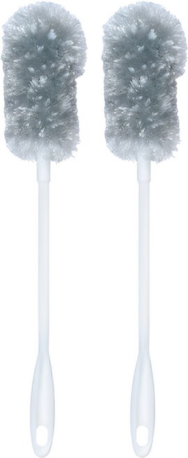 NEXCLEANS 舞水痕 抗菌優好杯刷 Ag+ 銀離子 除垢抗菌防霉 #304不鏽鋼鋼線, 灰色, 2支