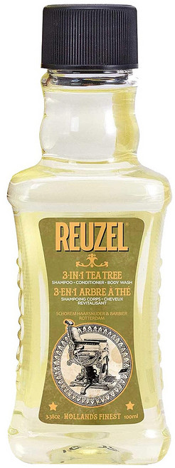 REUZEL 3合1茶樹全能全身洗潤保濕髮浴, 100ml, 1瓶