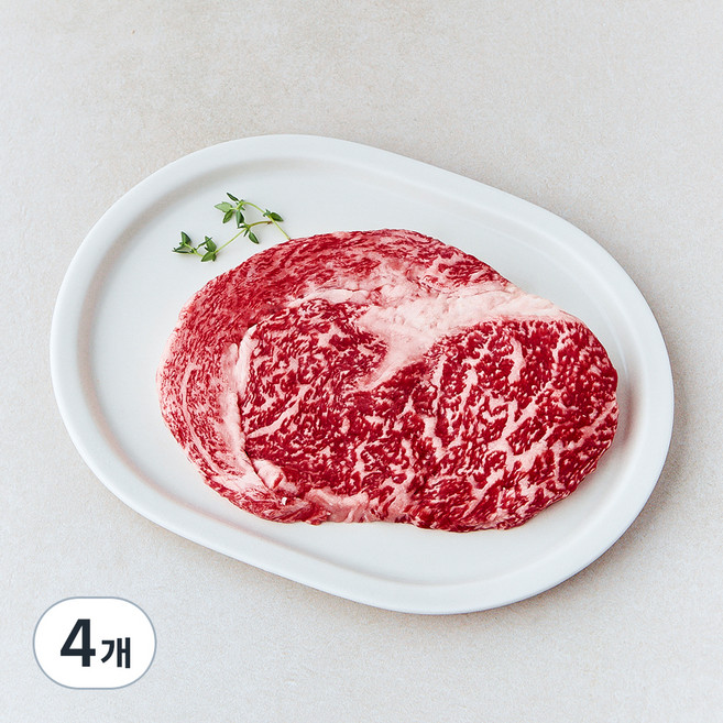건화 한우 1++등급(9) 숙성등심 구이용 (냉장), 200g, 4개