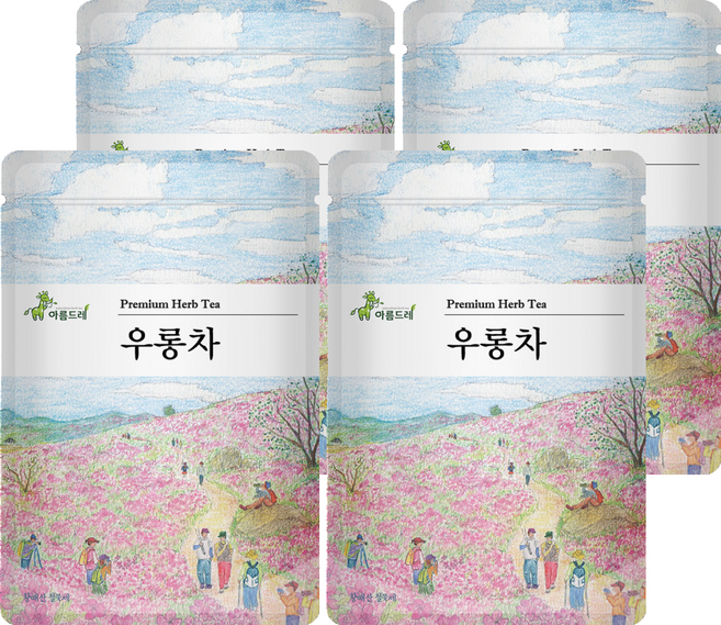 아름드레 삼각티백 우롱차, 1.5g, 25개입, 4개