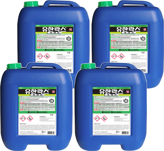 유한락스 후레쉬, 18.7L, 4개