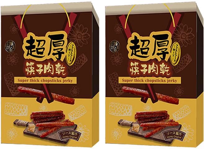 SUNFOOD 太禓食品 超厚筷子肉乾伴手禮盒 蜜汁, 240g, 2盒