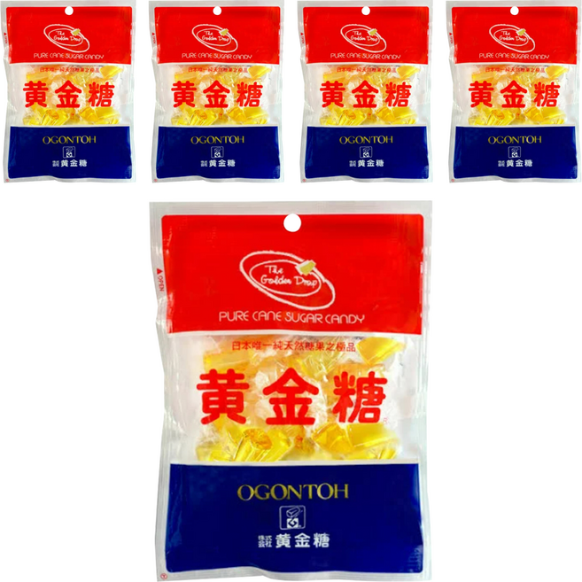 OGONTOH 黃金糖 純蔗糖, 300g, 5袋