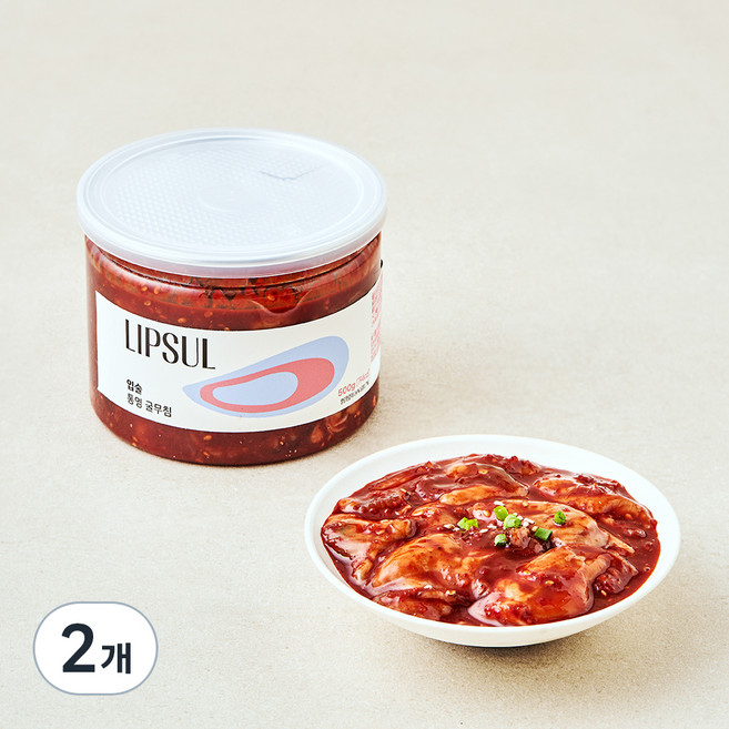 입술 통영 굴무침, 500g, 2개