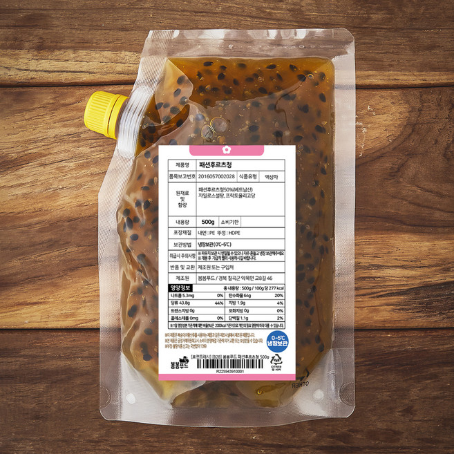 봄봄푸드 패션후르츠청, 500g, 1개