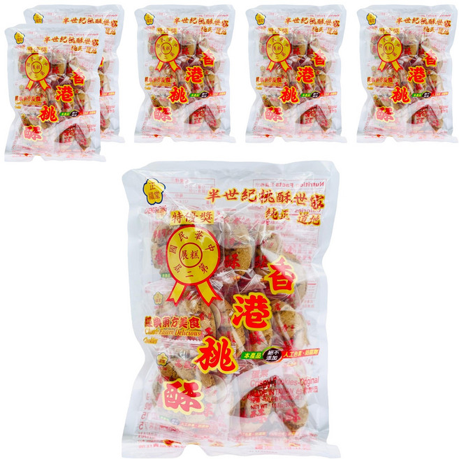 正福堂 香港桃酥 酥脆口感 獨立包裝, 300g, 6袋