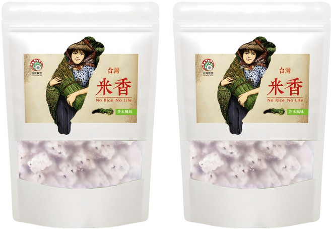 台灣穀堡 台灣公司貨 台灣米香芥末口味, 2個, 220g