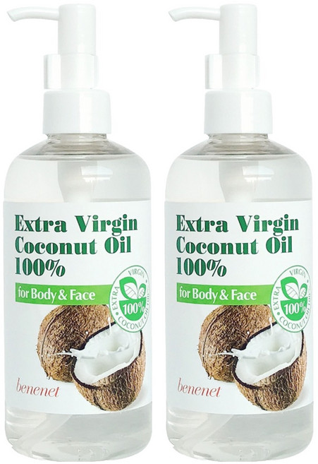 베니넷 엑스트라버진 코코넛오일 100%, 2개, 300ml