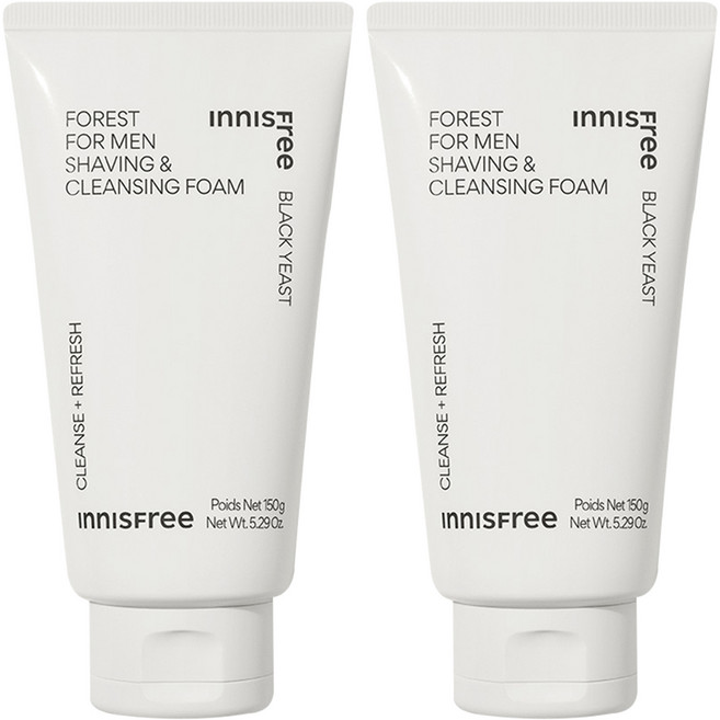 이니스프리 포레스트 쉐이빙 & 클렌징 폼, 150g, 2개