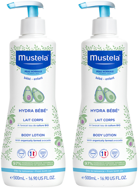 무스텔라 이드라 베베 바디로션, 500ml, 2개
