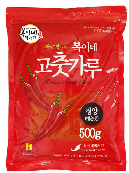 Bok2Nefood 醬料用青陽辣椒粉 大辣, 500g, 1包