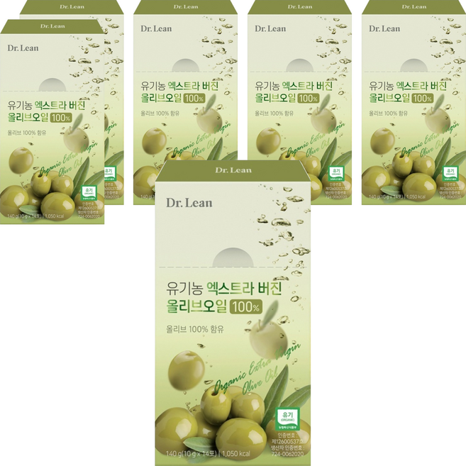 닥터린 유기농 엑스트라버진 올리브오일 14p, 140g, 6개