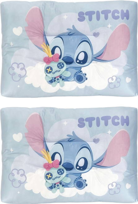 StitcH 史迪奇 針織涼感水洗枕, 我的醜ㄚ頭 藍色, 2個