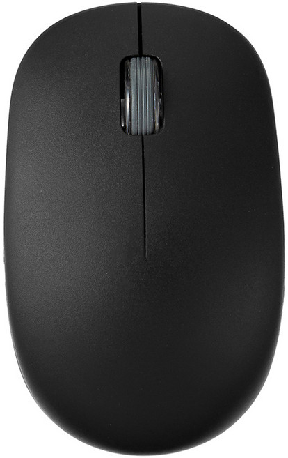 홈플래닛 저소음 조약돌 슬림디자인 무선마우스, HP-01, 블랙