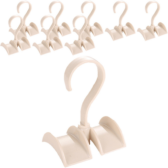 리버그린 회전식 다용도 가방정리걸이, 아이보리, 9개