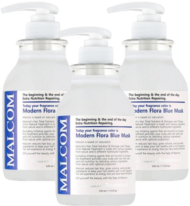 MALCOM 瑪律科姆 護髮素 花卉藍麝香, 520ml, 3個