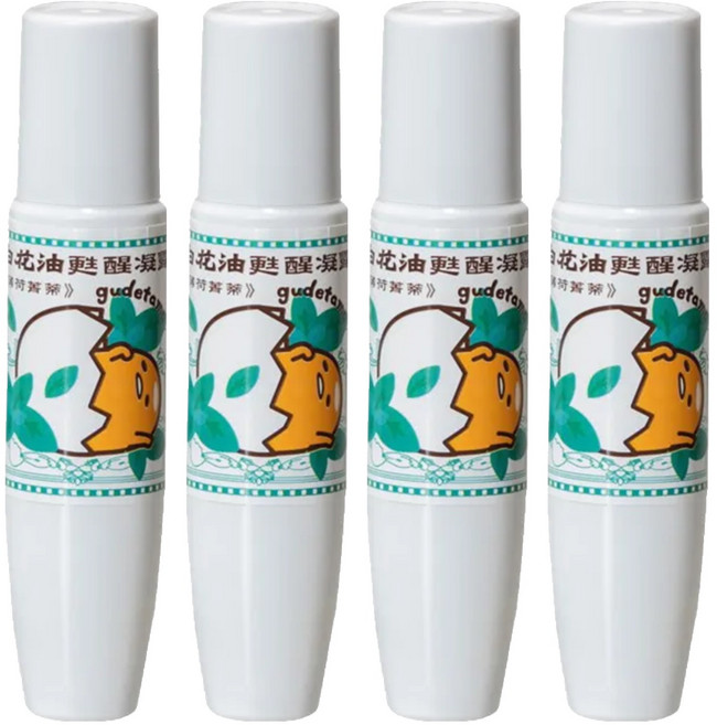 白花油 甦醒凝露, 4瓶, 薄荷菁蒂, 15ml