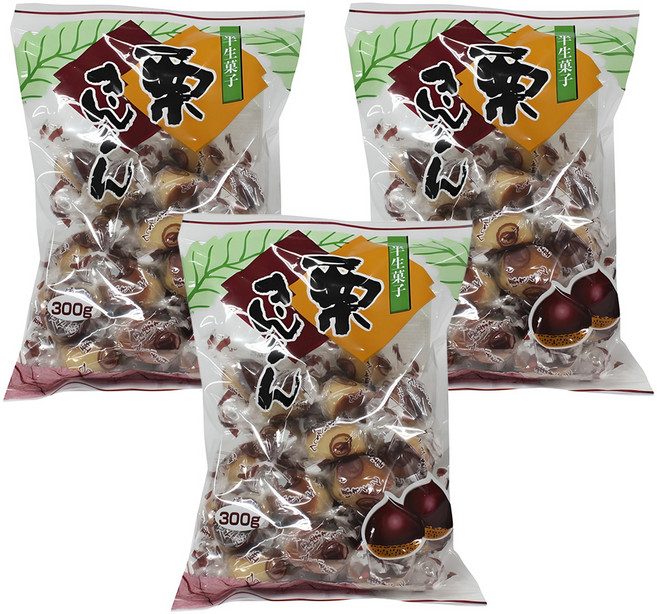 마루이치세이카 밤긴돈 밤만쥬, 300g, 3개