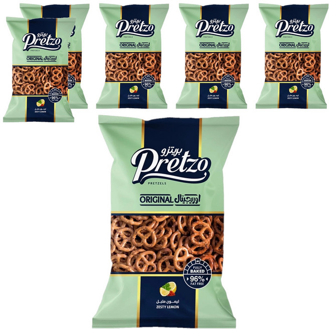 不囉嗦 蝴蝶餅 檸檬椒鹽風味, 125g, 6包