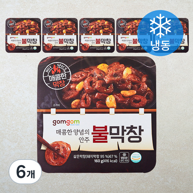 곰곰 불막창 (냉동), 160g, 6개