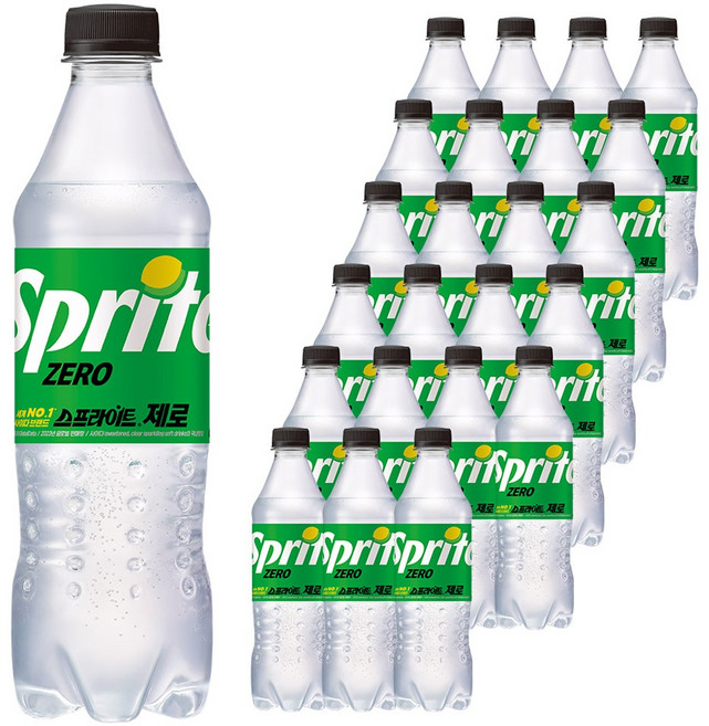 스프라이트 제로 사이다, 500ml, 24개