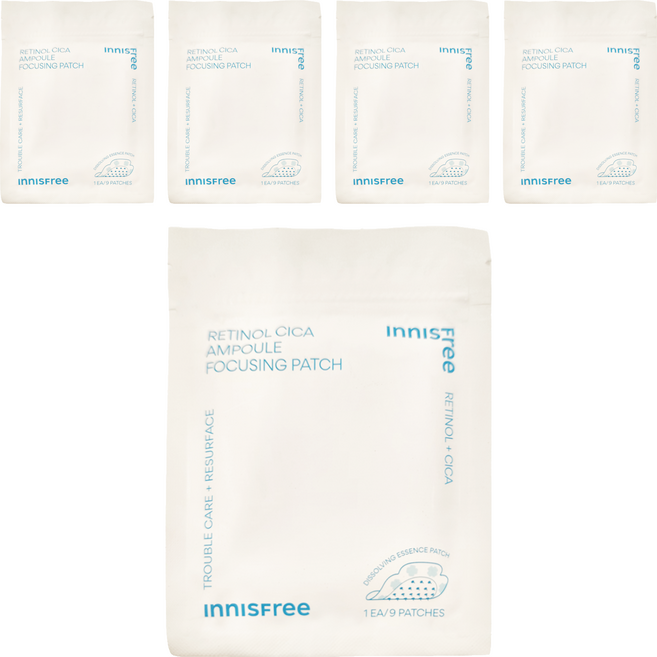 INNISFREE 台灣公司貨 A醇淨膚超修護集中貼, 9片, 5包