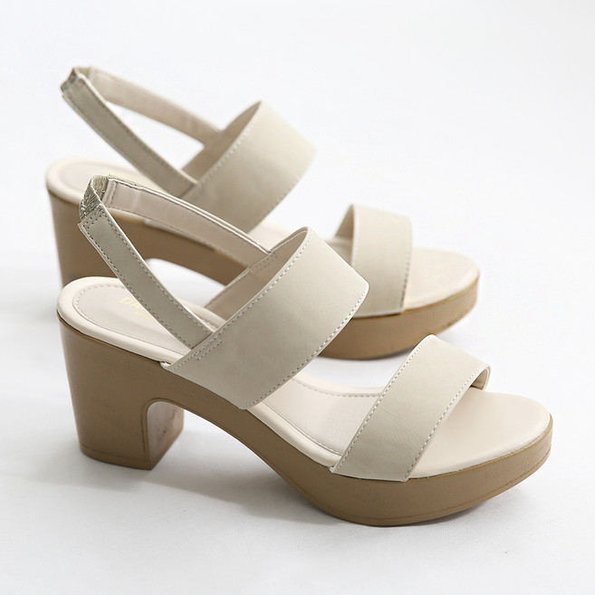 단골언니 여성용 바질리 더블 스트랩 샌들힐