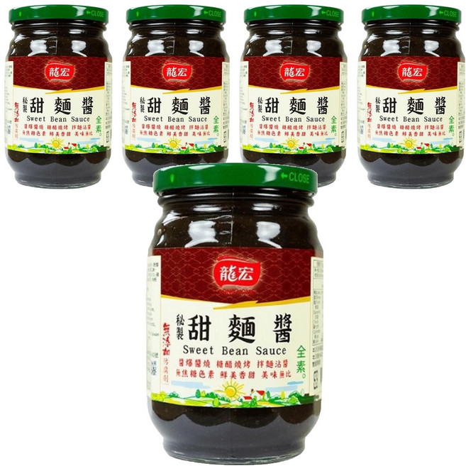 龍宏 秘製甜麵醬, 450g, 5罐